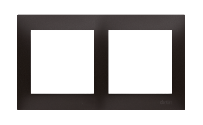 Simon 54 Premium double frame for plasterboard boxes, anthracite, metalic
