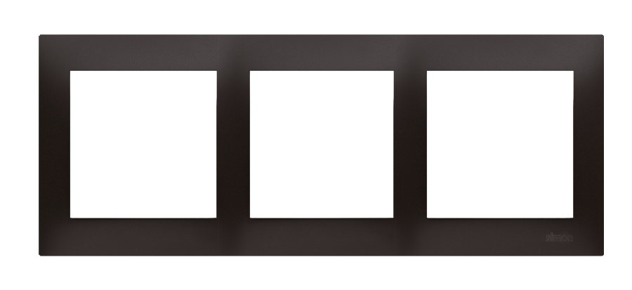 Simon 54 Premium triple frame, anthracite, metalic