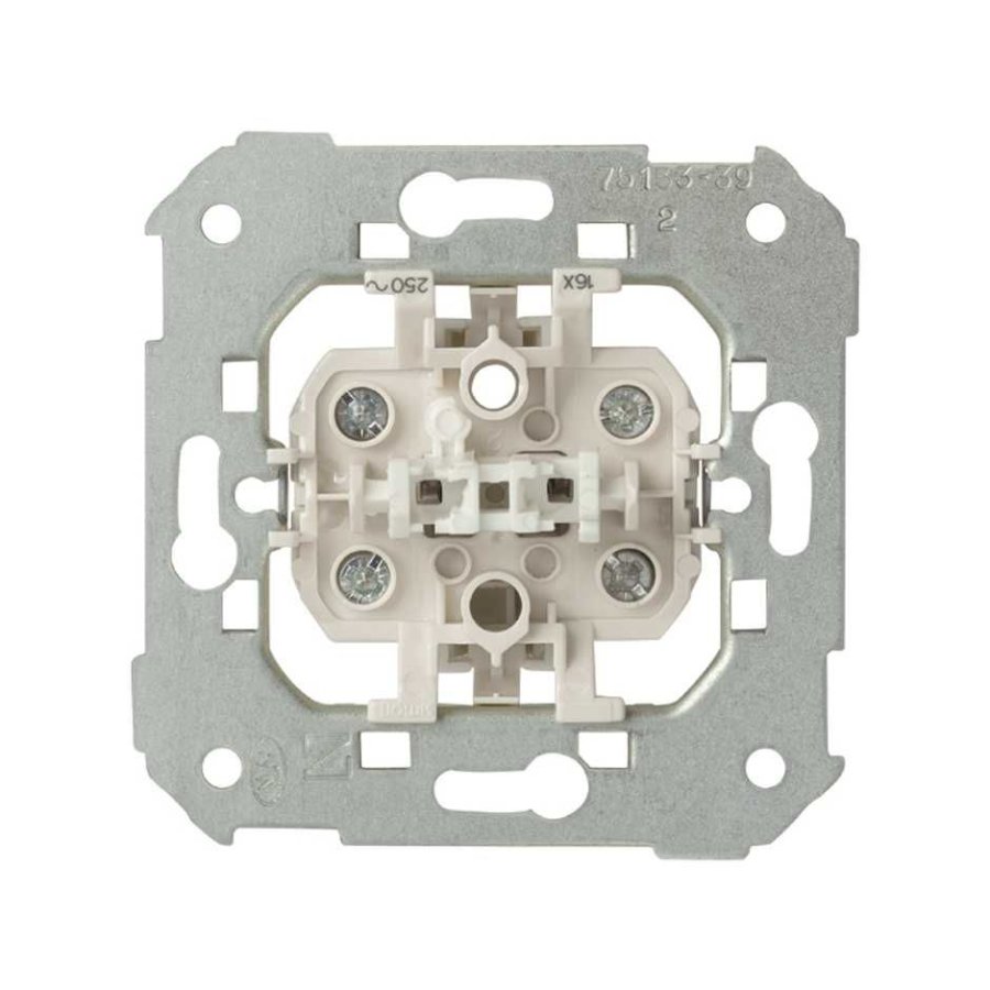 Simon 82 two-pole switch, 10AX