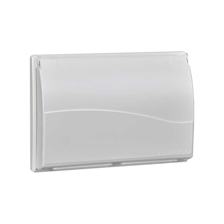 Housing frame with cover, CIMA PRO, 6×K45, pure white