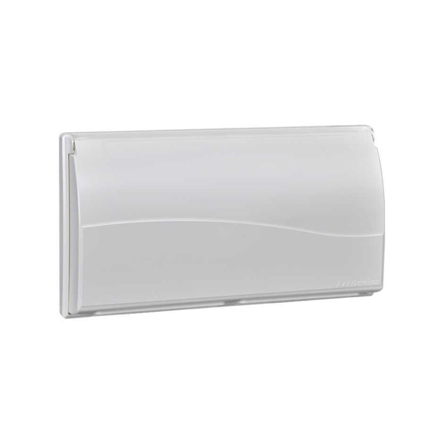 Housing frame with cover, CIMA PRO, 8×K45, pure white