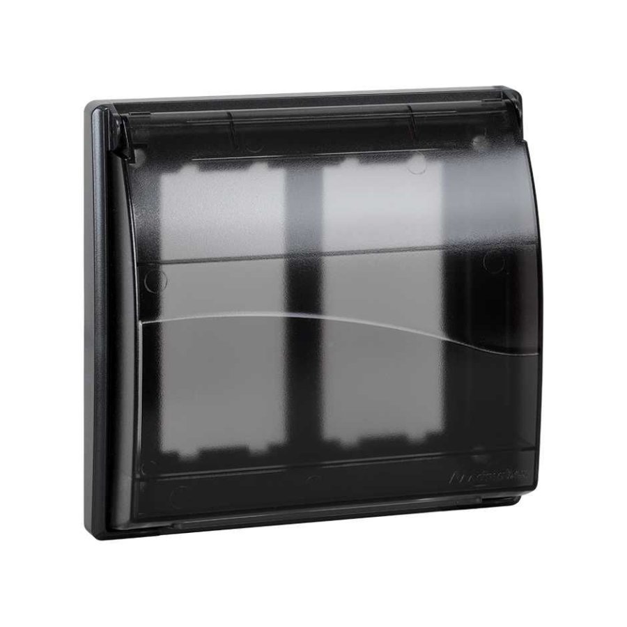 Housing frame with cover, CIMA PRO, 4×K45, grey graphite