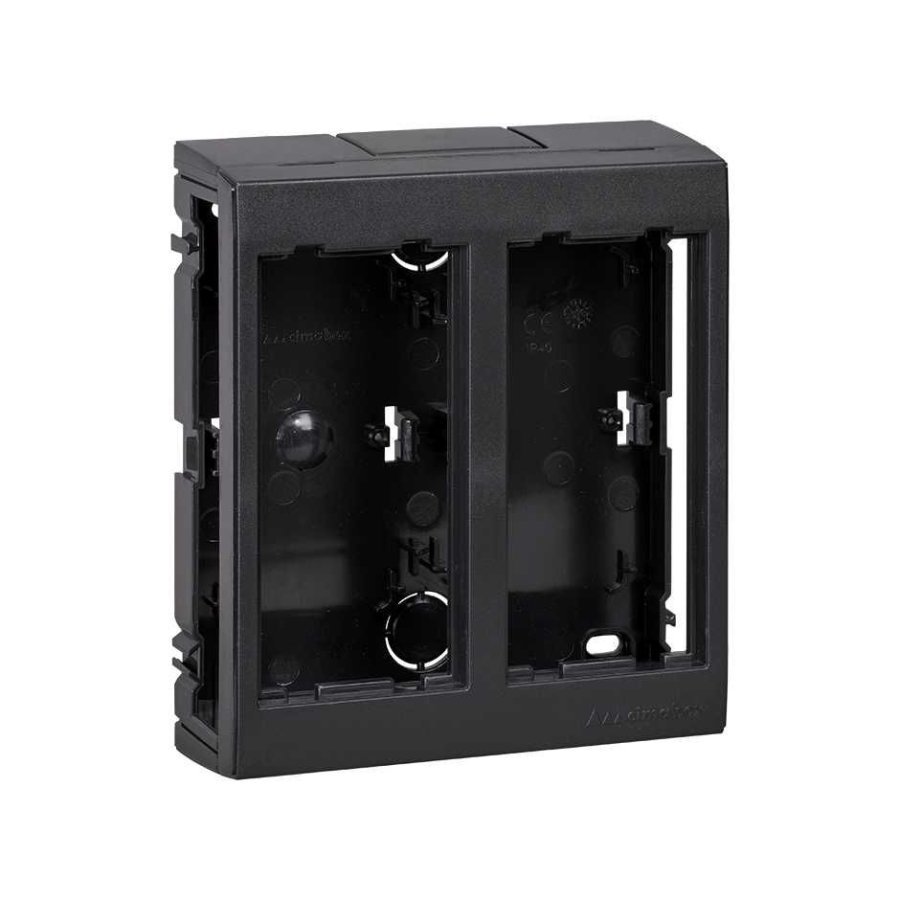 Surface mounted box, Without side covers, CIMA PRO, 4×K45, grey graphite