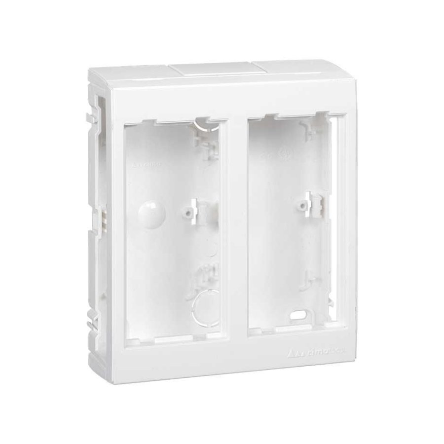 Surface mounted box, Without side covers, CIMA PRO, 4×K45, pure white