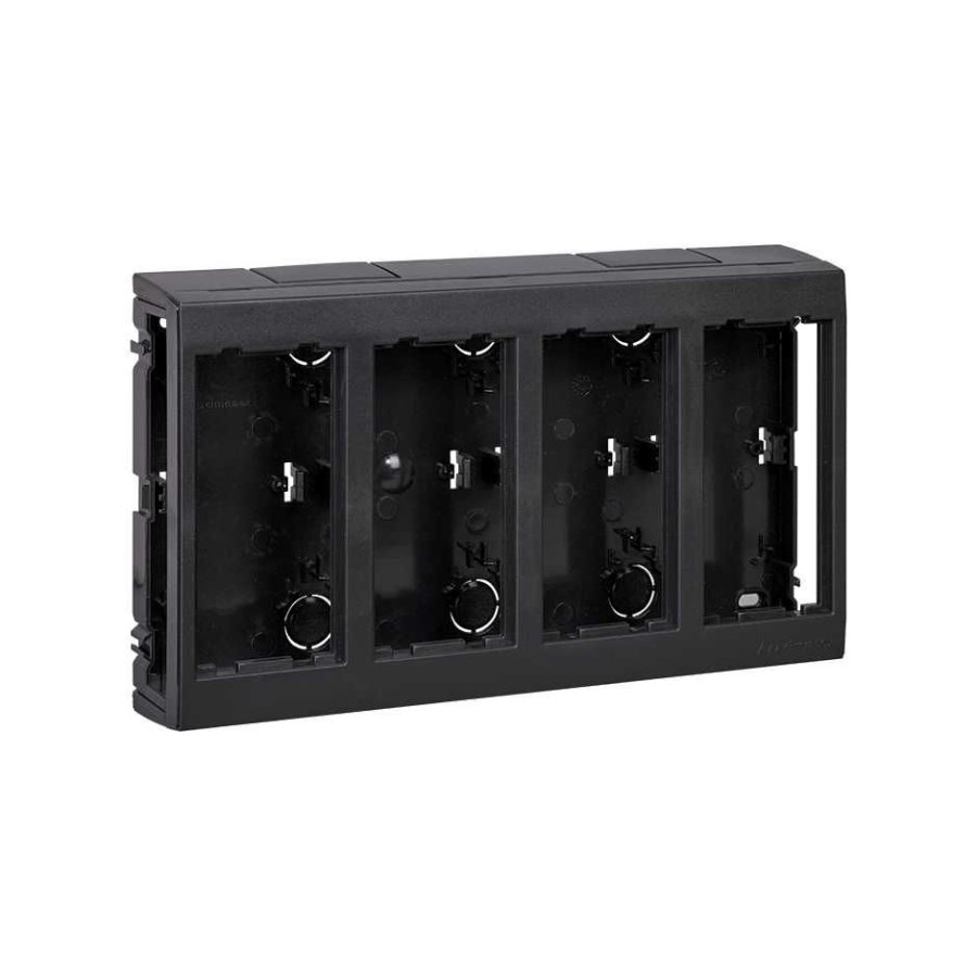 Surface mounted box, Without side covers, CIMA PRO, 8×K45, grey graphite