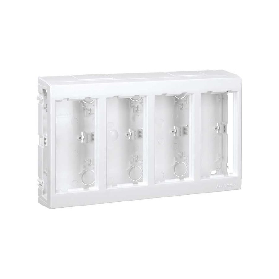 Surface mounted box, Without side covers, CIMA PRO, 8×K45, pure white
