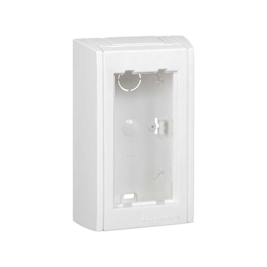 Surface mounted box, With side covers, CIMA PRO, 2×K45, pure white