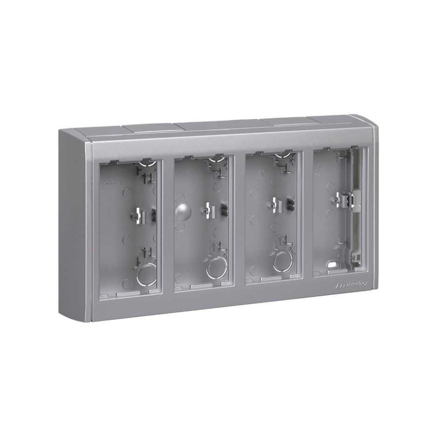 Surface mounted box, With side covers, CIMA PRO, 8×K45, aluminum