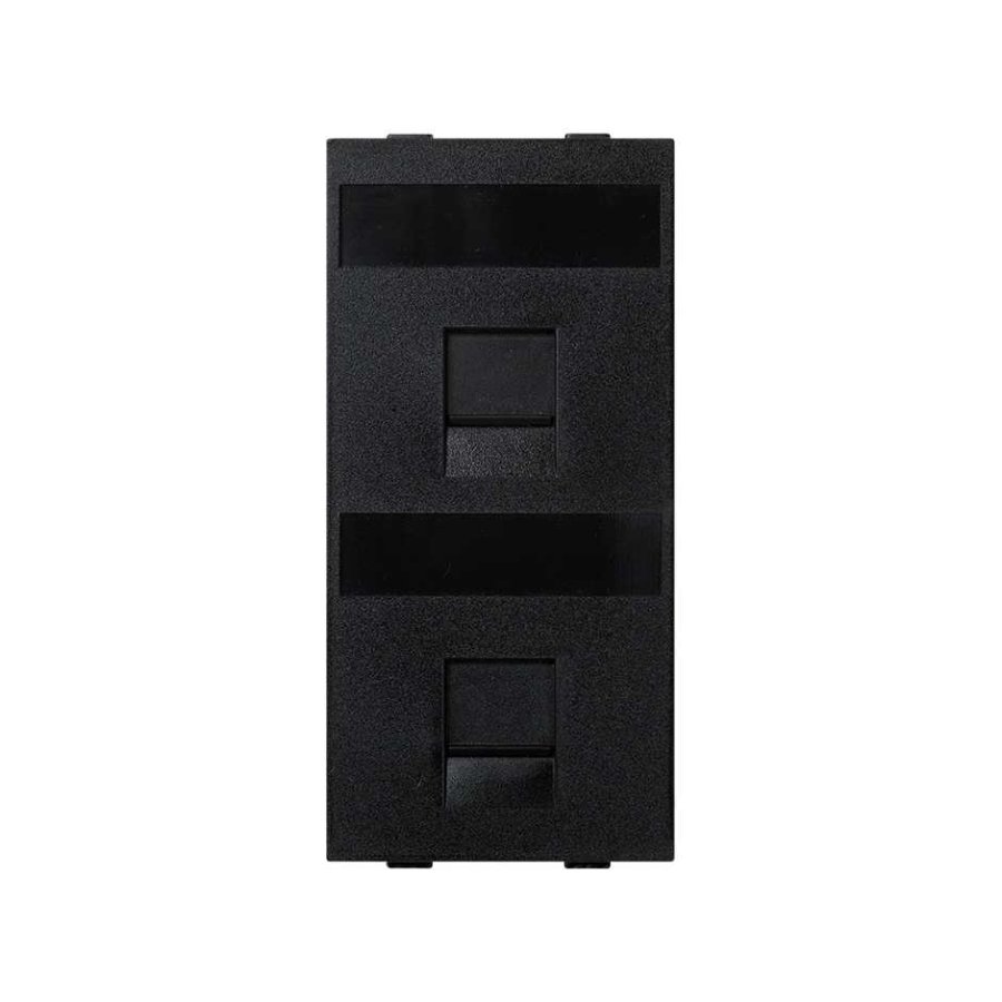 Made-to-order product, IT/telephone plague, (cover), CIMA, IP20, Mount. dimen.: 108×52mm, grey graphite