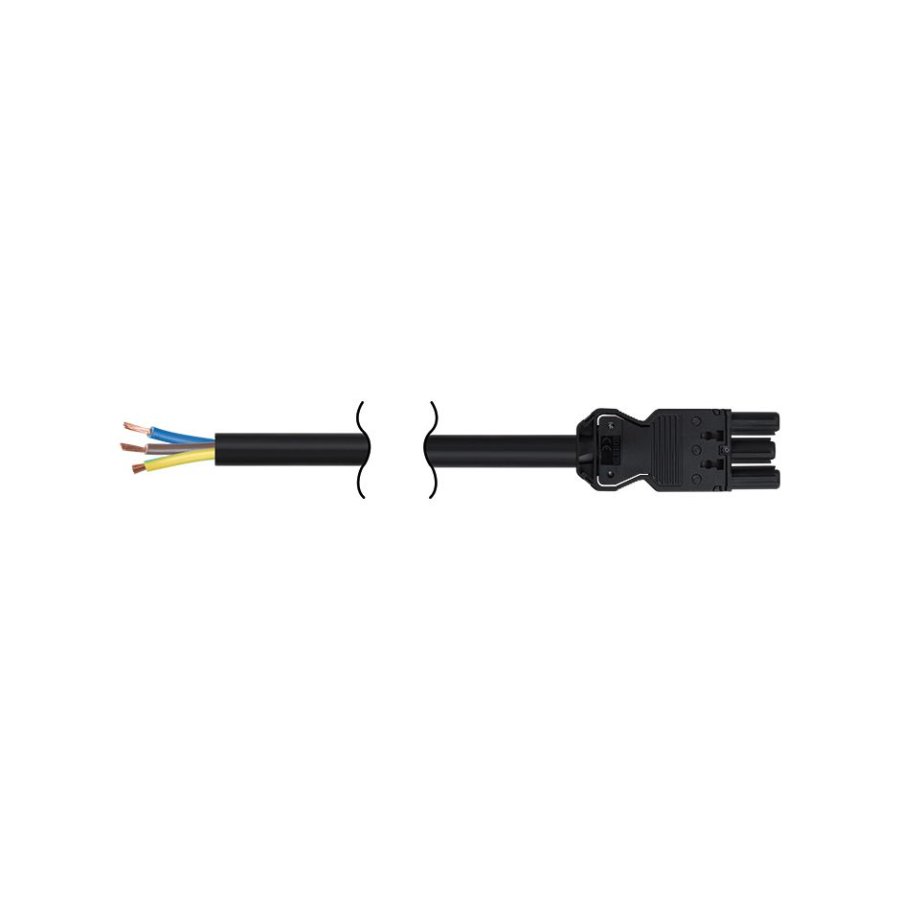 GESIS® connection cord, 2m, 3x3,25mm, 16A, grey graphite