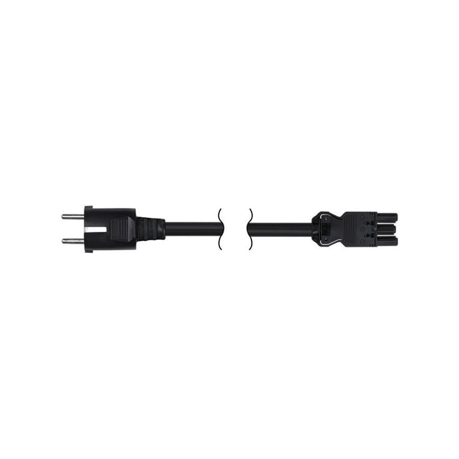 GESIS® connection cord, 2m, 3x3,25mm, 16A, grey graphite