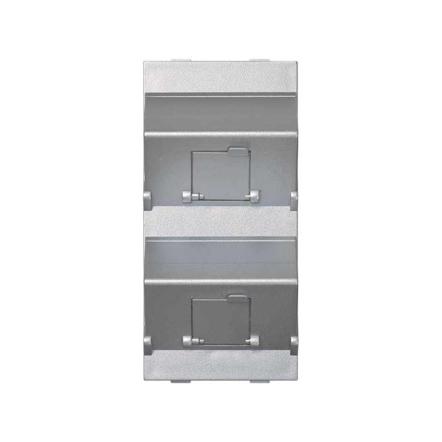 Pagal užsakymą pagamintas gaminys, IT/telefoninis jungiklis (dangtelis), CIMA, IP20, Montavimo matmenys: 108×52 mm, aliuminis