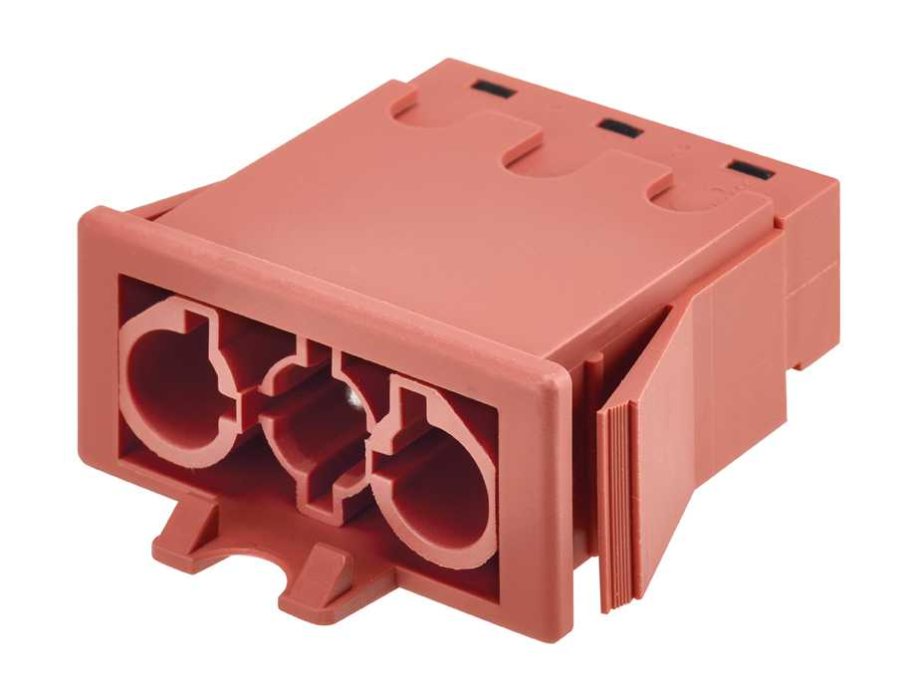 Vyriškas jungtis, GESIS®, 3-polė jungtis, 16 A, 250 V, raudona